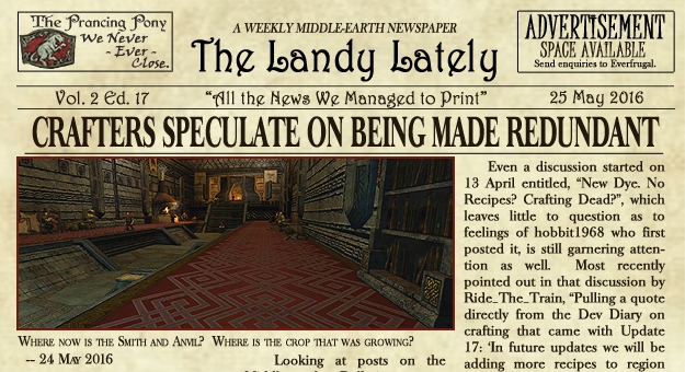 The Landy Lately Newspaper, Vol. 2 Ed. 17 — 25 May 2016