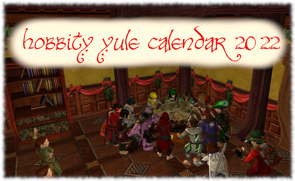 2022_Hobbity_Yule_calendar_cover_2022 Lotro Artists